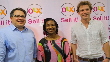 (L-r): Stephen Ballot, CTO; Lola Masha, country manager (Nigeria), and Stephen van der Hejiden, product owner, all from OLX, during the partnership an OLX and TechCabal product masterclass for developers in Lagos recently.